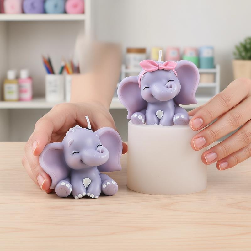 Soap Making Handmade - Molde de Silicone 3D de Elefante