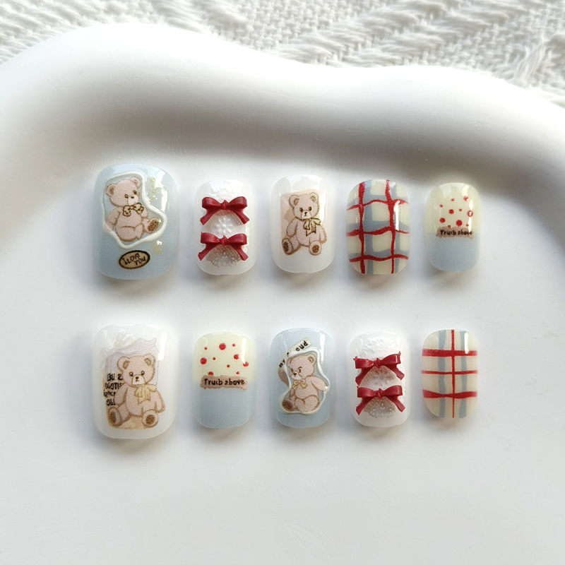 Soap Making Handmade - 10 Peças de Unhas Postiças Estilo