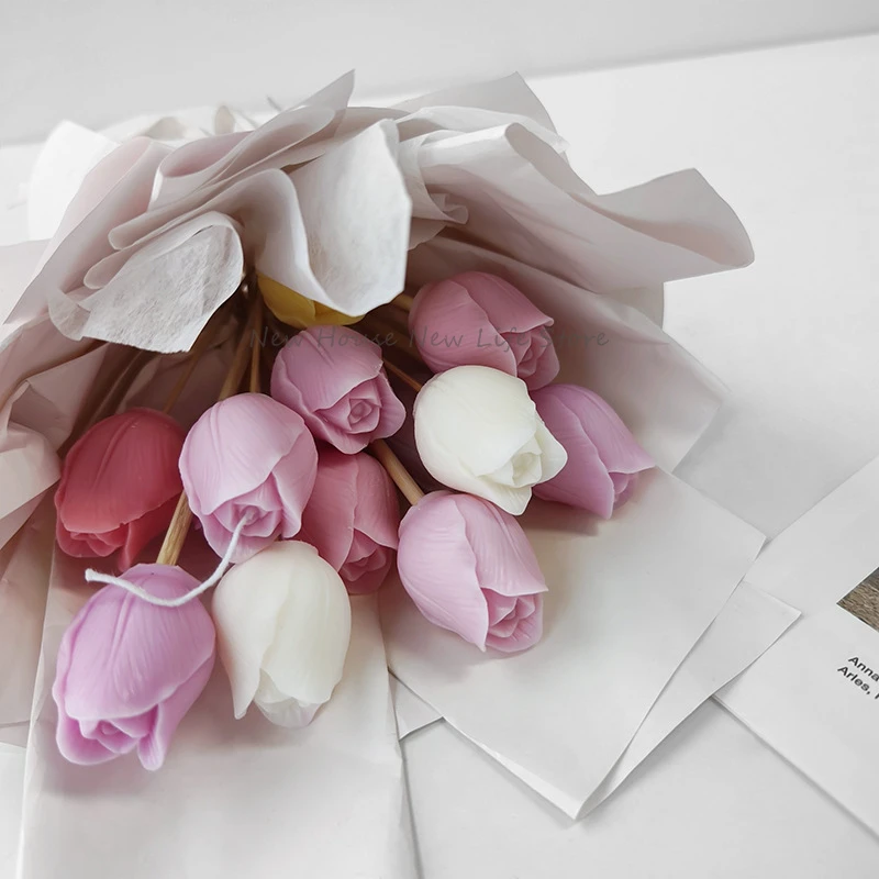 Soap Making Recipes - Molde de vela de tulipa 3d