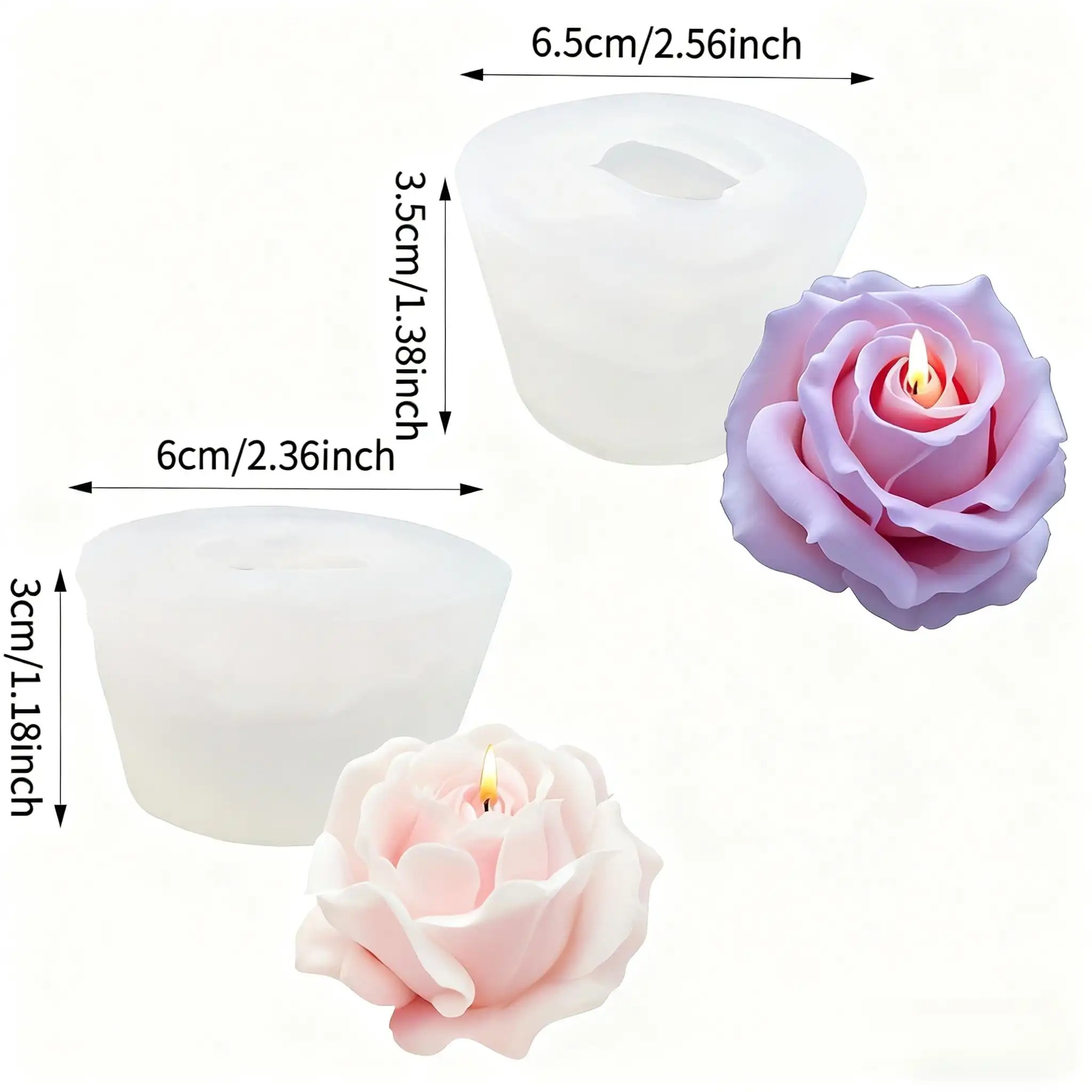 2 peças de moldes de velas de  - Soap Making Recipes avaliação e preço