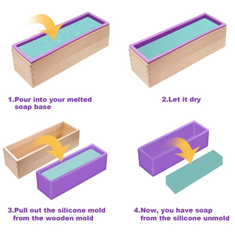 Molde de Silicone Flexível par - Soap Making Recipes avaliação e preço