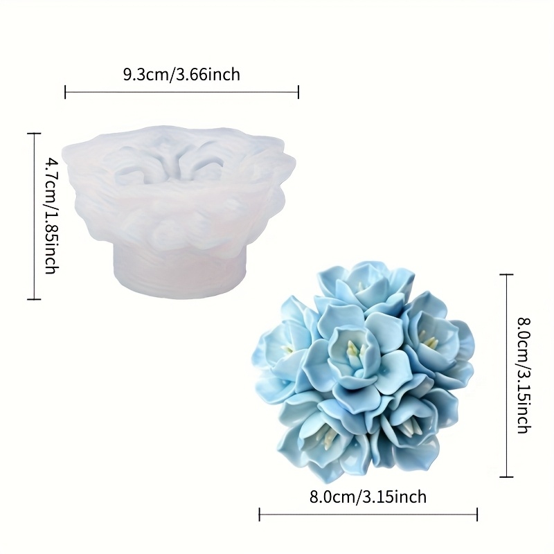 1 molde de silicone para velas - Soap Making Handmade avaliação e preço