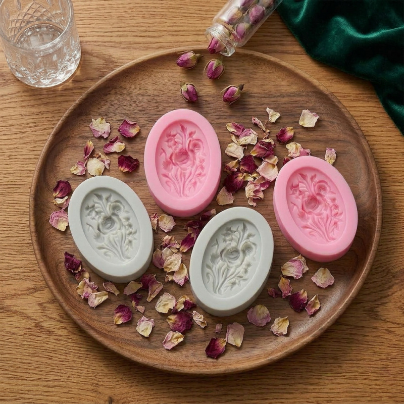 4 moldes de silicone com forma - Soap Making Handmade avaliação e preço