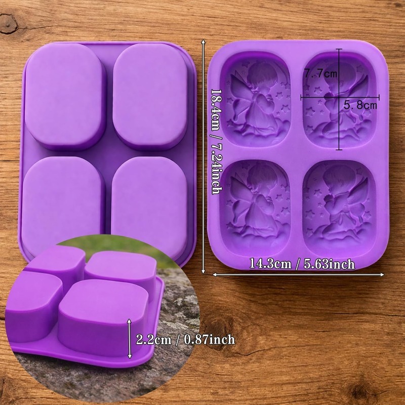 Molde de Silicone Anjo para Fa - Soap Making Recipes avaliação e preço